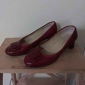 Ferragamo Red Patent Leather size US 8.5/ E 39